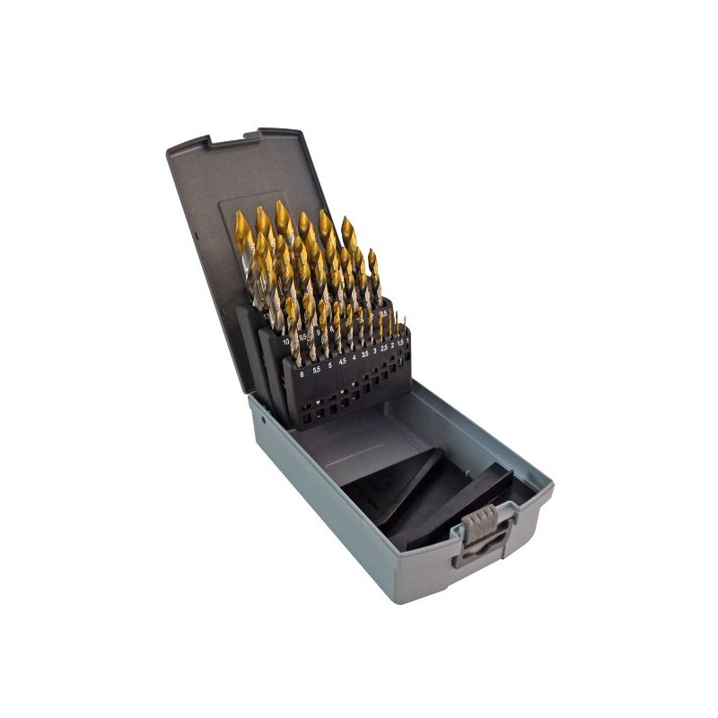 Coffret 25 forets étagés 1 à 13 mm