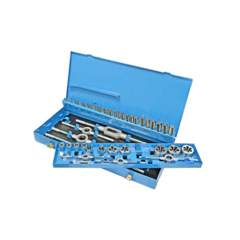 Coffret tarauds main et filières M3 à M20