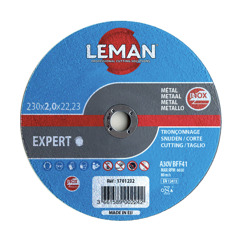Disque à tronçonner Ø 230 mm / 2 mm INOX