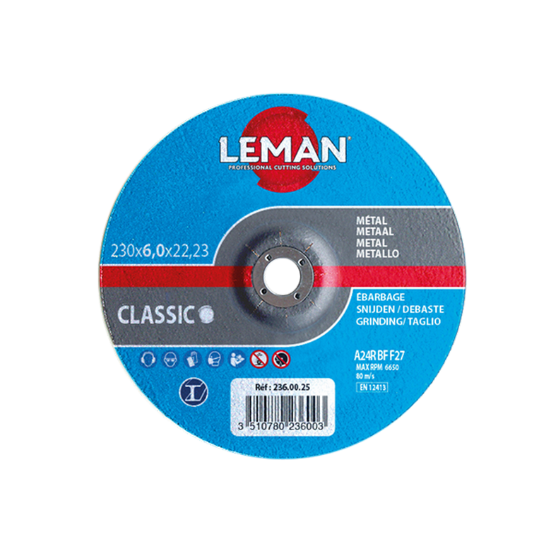 Disque à meuler Ø 230 mm / 6 mm METAL