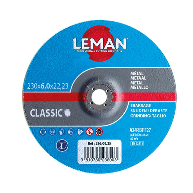 Disque  meuler  125 mm / 6 mm METAL